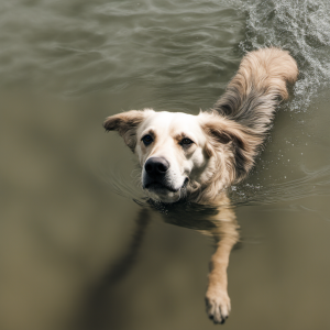 fotografía de un perro generada por IA