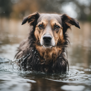 fotografía de un perro generada por IA